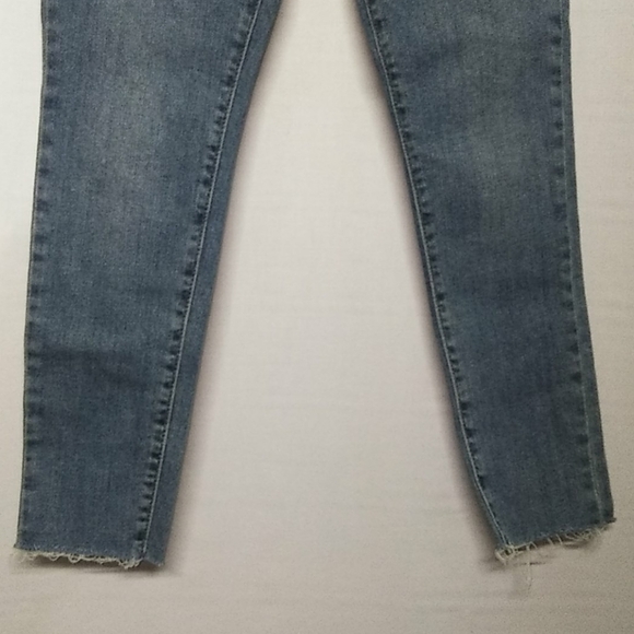 711 Levi's 26 Skinny Raw Cut Jeans 👖  26 x 25 - Picture 9 of 11